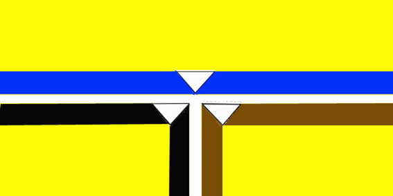Bandiera del Metropoliz creata da Paolo Assenza